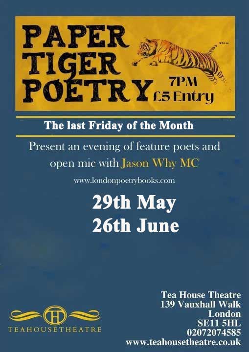 paper tiger poetry fun evening of comedy and poetry