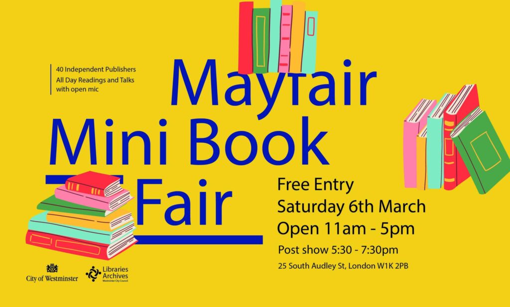 Mayfair Mini Book Fair 2027free entry and all day readings and talks