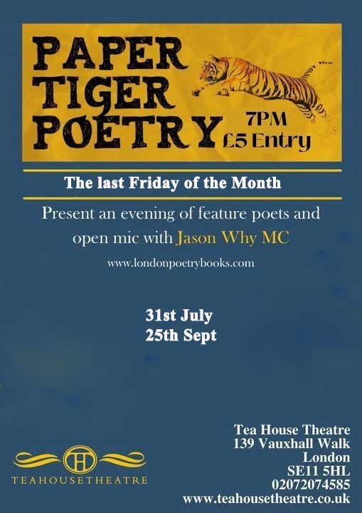 Paper tiger Poetry open mic